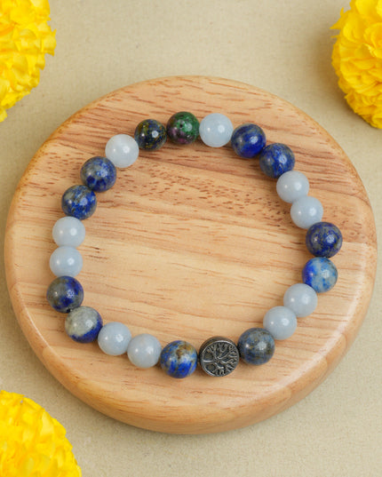 Thyroid Support Healing Bracelet for Wellness, Balance & Positive Energy