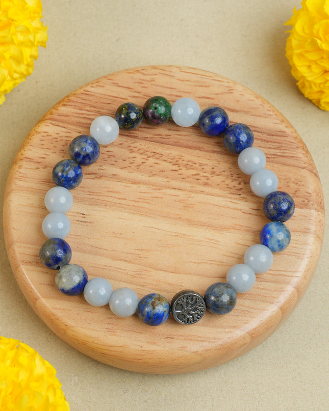 Thyroid Support Healing Bracelet for Wellness, Balance & Positive Energy