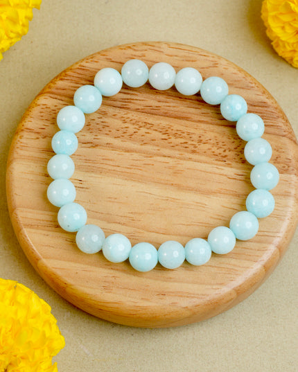Aquamarine Healing Bracelet for Calmness, Communication & Stress Relief