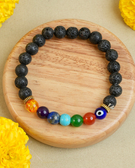 Seven Chakra Bracelet | Natural Crystal Bracelet for Energy Balance & Focus