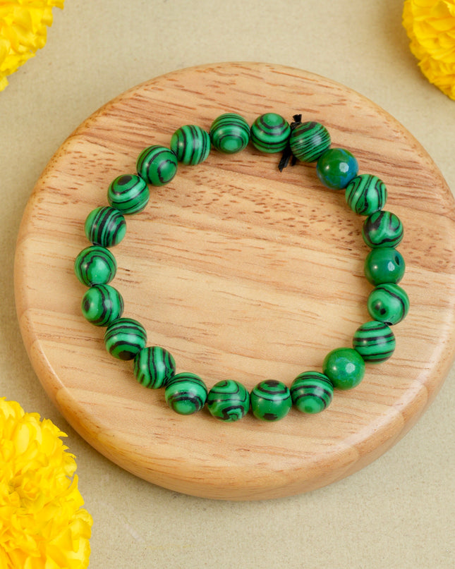 Malachite Healing Bracelet for Protection, Growth & Emotional Balance