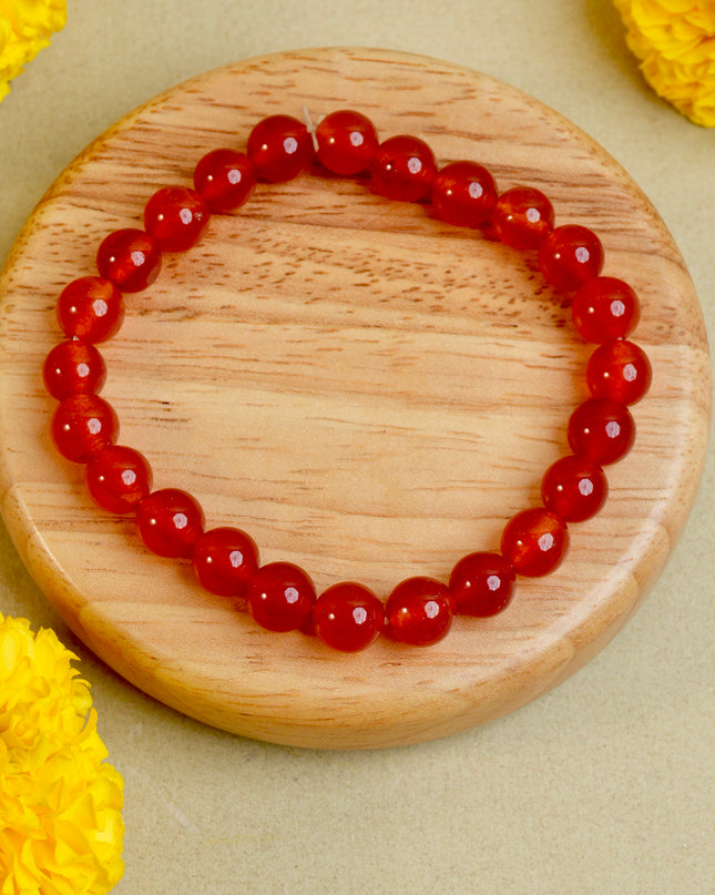 Red Carnelian Healing Bracelet for Energy, Confidence & Motivation