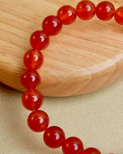 Red Carnelian Healing Bracelet for Energy, Confidence & Motivation