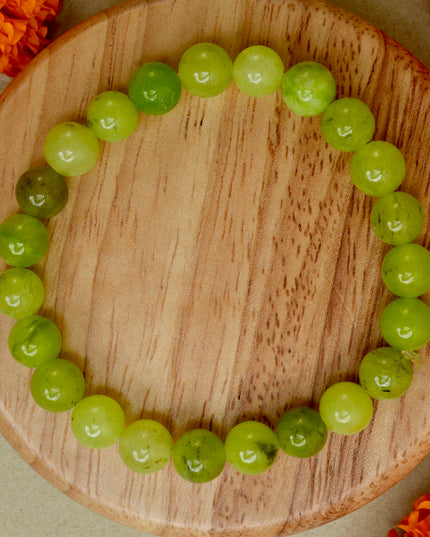 Green Aventurine Healing Bracelet for Luck, Opportunity & Emotional Balance