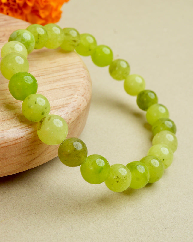 Serpentine Healing Bracelet for Emotional Balance, Protection & Positive Energy