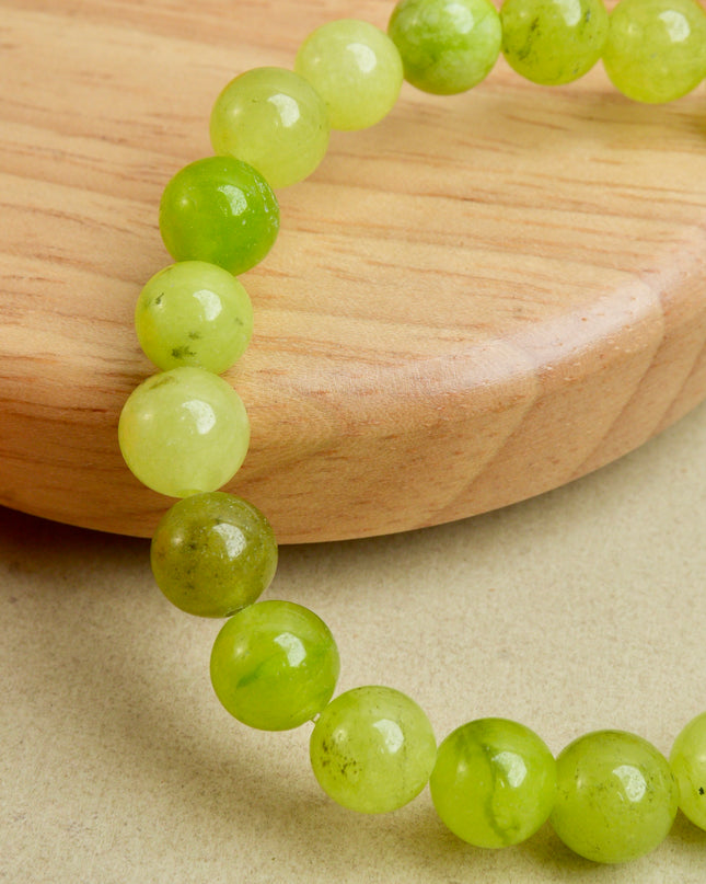 Green Aventurine Healing Bracelet for Luck, Opportunity & Emotional Balance