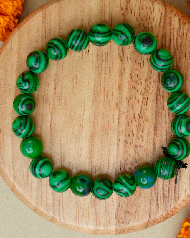 Malachite Healing Bracelet for Protection, Growth & Emotional Balance