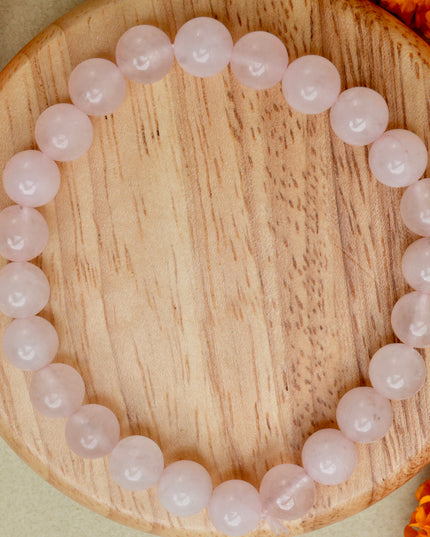 Rose Quartz Healing Bracelet for Love Attraction, Emotional Healing & Inner Peace