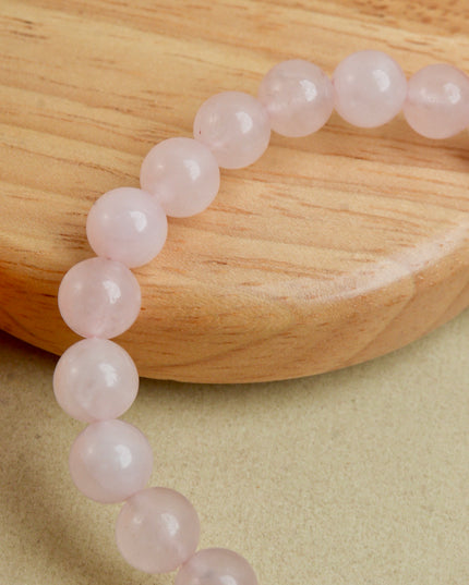 Rose Quartz Healing Bracelet for Love Attraction, Emotional Healing & Inner Peace