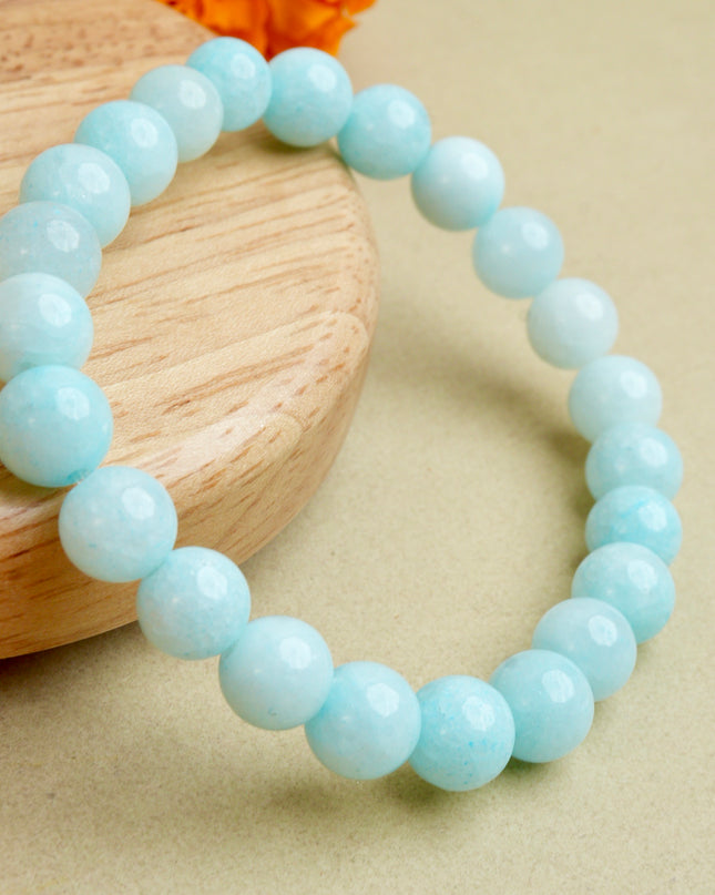 Aquamarine Healing Bracelet for Calmness, Communication & Stress Relief