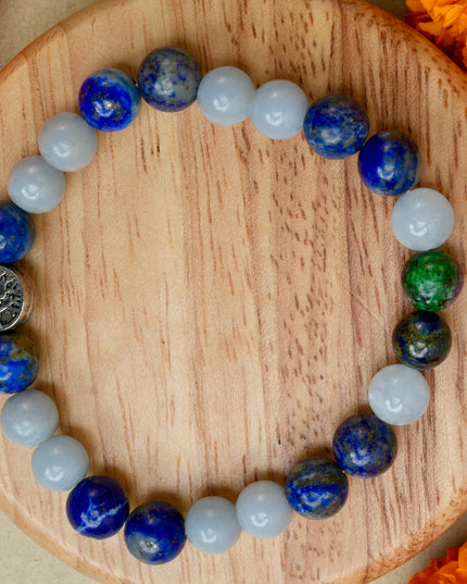 Thyroid Support Healing Bracelet for Wellness, Balance & Positive Energy