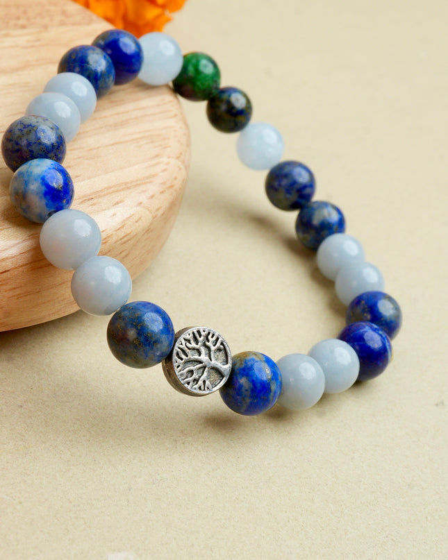 Thyroid Support Healing Bracelet for Wellness, Balance & Positive Energy