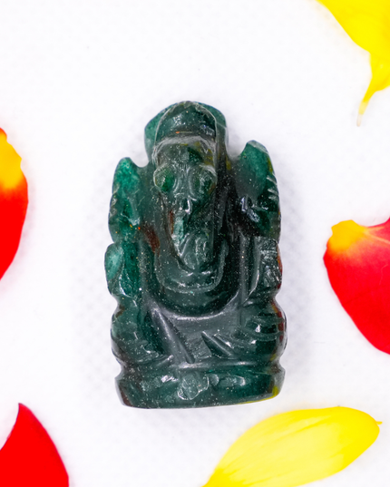 Green Aventurine Ganesha Idol 1 Inch – Natural Stone Ganpati for Luck & Growth  Option 2 – SEO Heavy
