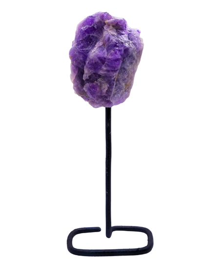 Natural Amethyst Crystal Stand – Raw Stone Decor for Calm & Focus