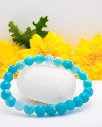 Aquamarine Healing Bracelet for Calmness, Communication & Stress Relief
