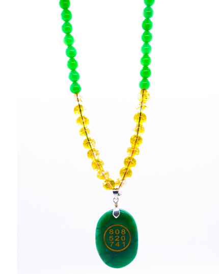 Money Magnet Mala with Zibu Coin Pendant | Wealth Attraction Necklace