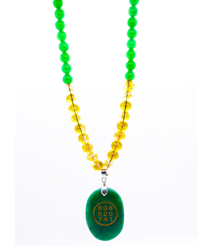 Money Magnet Mala with Zibu Coin Pendant | Wealth Attraction Necklace