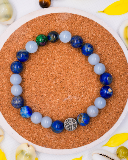 Thyroid Support Healing Bracelet for Wellness, Balance & Positive Energy