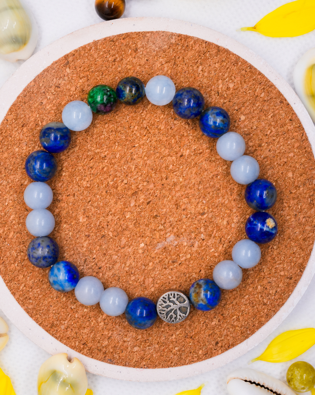 Thyroid Support Healing Bracelet for Wellness, Balance & Positive Energy