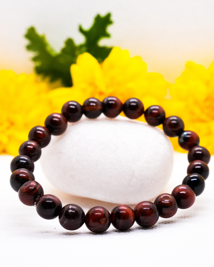 Tiger Eye Bracelet | Natural Tiger Eye Crystal Bracelet for Confidence & Focus