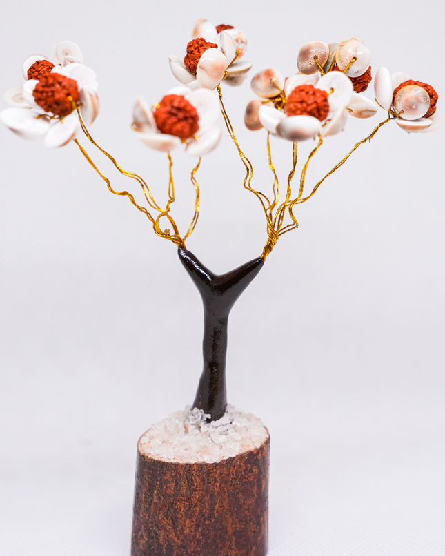 Gomathi Chakra & Rudraksha Tree – Abundance & Prosperity Decor