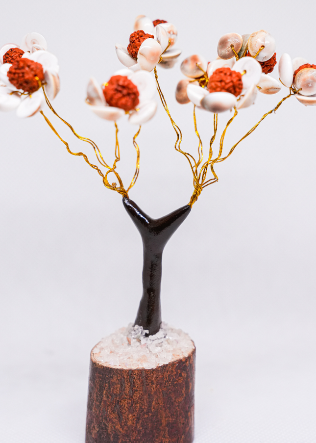 Gomathi Chakra & Rudraksha Tree – Abundance & Prosperity Decor